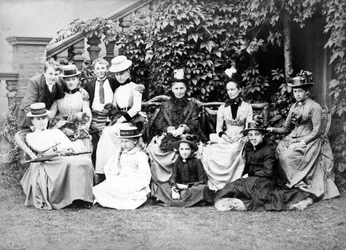 Viktorianisches Gruppenporträt, um 1890